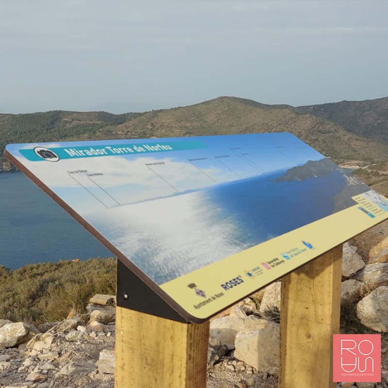 Faristol Panoràmic amb peus d'Acer corten
